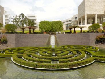 Getty Museum labyrinth garden