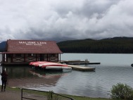 Maligne Lake boathouse